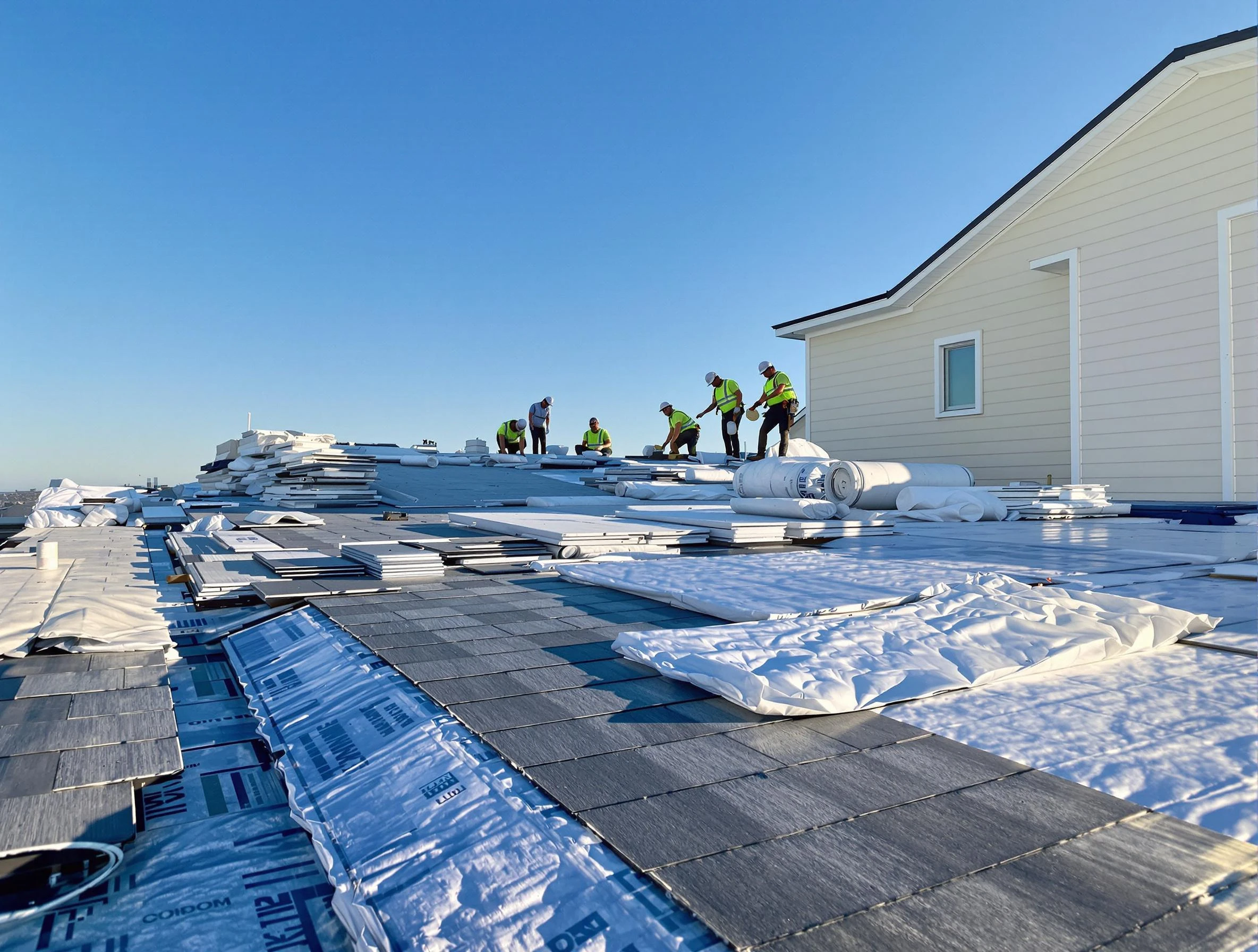 Finished roof installation project by Euclid Roofing Company in Euclid, OH